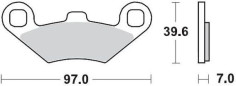 Placute Frana Racing Atv 097511