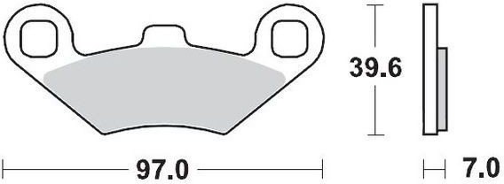 Placute Frana Racing Atv 097511