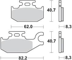Placute Frana Racing Atv 095711