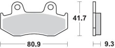 Placute Frana Racing Atv 095811