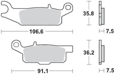 Placute Frana Racing Atv 095911
