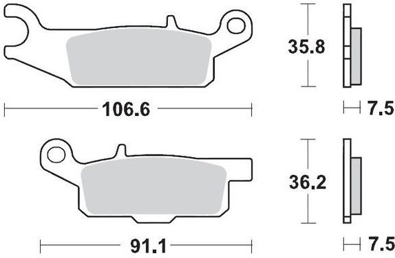 Placute Frana Racing Atv 095911