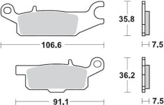 Placute Frana Racing Atv 096011