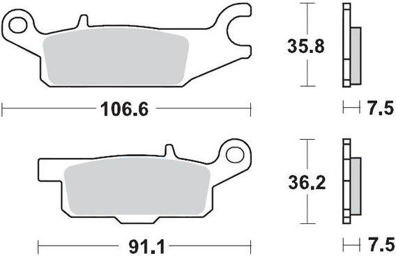 Placute Frana Racing Atv 096011
