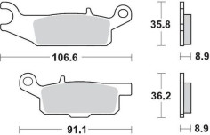 Placute Frana Racing Atv 096111