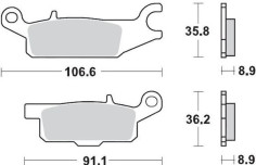 Placute Frana Racing Atv 096211