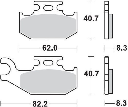 Placute Frana Racing Atv 096311