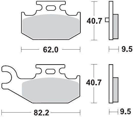 Placute Frana Racing Atv 096411
