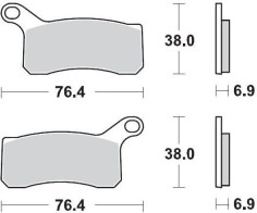 Placute Frana Racing Atv 096511