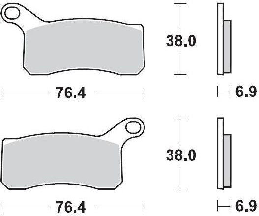 Placute Frana Racing Atv 096511