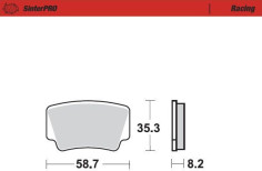 Placute Frana Racing Atv 096611