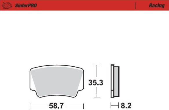 Placute Frana Racing Atv 096611