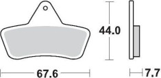 Placute Frana Racing Atv 096811