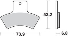 Placute Frana Racing Atv 096911