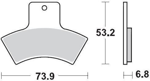 Placute Frana Racing Atv 096911