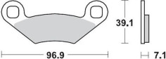 Placute Frana Racing Atv 097011