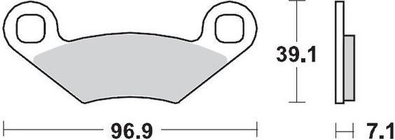 Placute Frana Racing Atv 097011