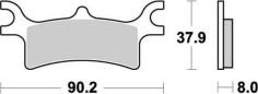Placute Frana Racing Atv 095611