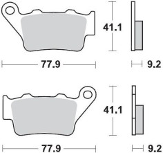 Placute Frana Ceramic 403404