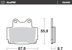 Placute Frana Ceramic 408504