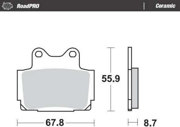 Placute Frana Ceramic 408504