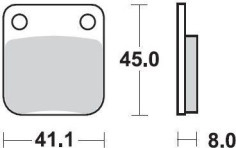 Placute Frana Ceramic 409204