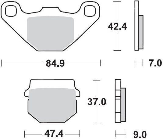 Placute Frana Ceramic 409904
