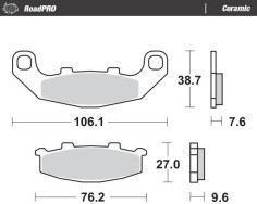 Placute Frana Ceramic 410104