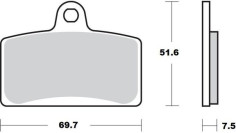 Placute Frana Ceramic 411404