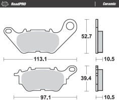 Placute Frana Ceramic 412604
