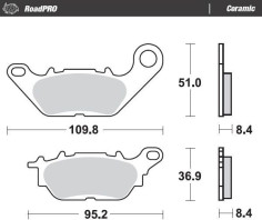 Placute Frana Ceramic 413004