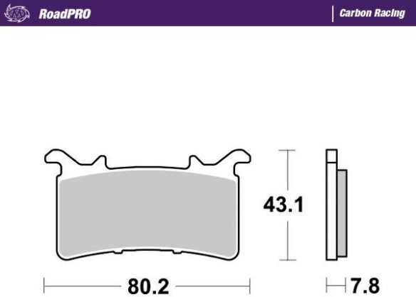 Placute Frana Roadpro Carbon Racing 414306