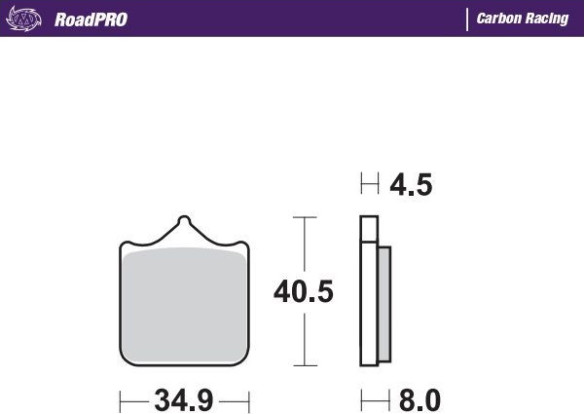 Placute Frana Roadpro Carbon Racing 407506