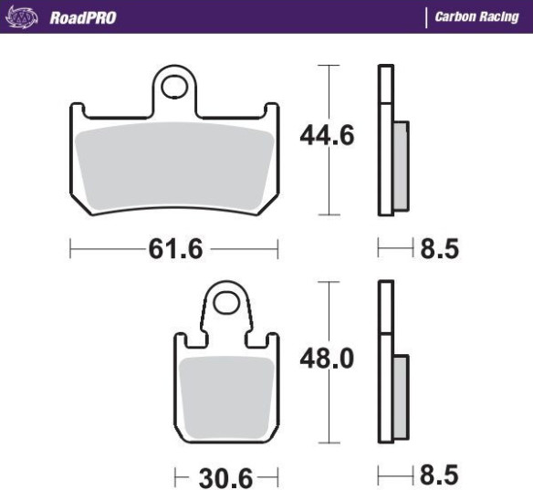 Placute Frana Roadpro Carbon Racing 406906