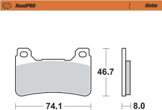 Placute Frana Roadpro Sinder Front 406401