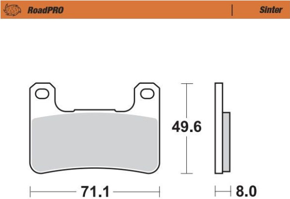 Placute Frana Roadpro Sinder Front 406301