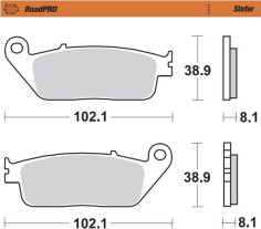 Placute Frana Roadpro Sinder Front 402501