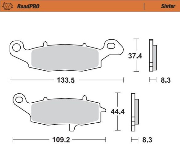 Placute Frana Roadpro Sinder Front 404201