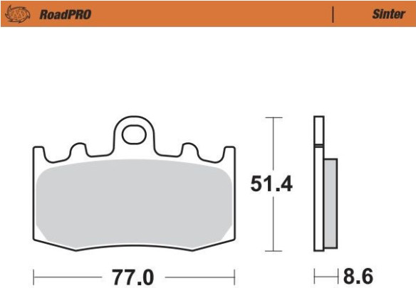 Placute Frana Roadpro Sinder Front 406201
