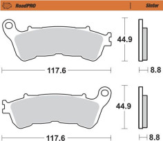 Placute Frana Roadpro Sinder Front 406501