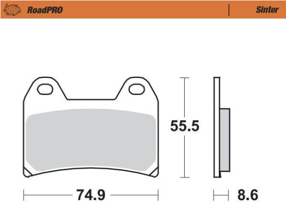 Placute Frana Roadpro Sinder Front 404301