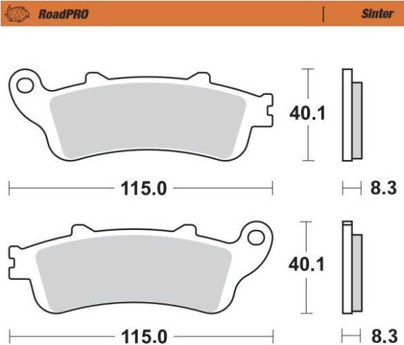 Placute Frana Roadpro Sinder Front 405101