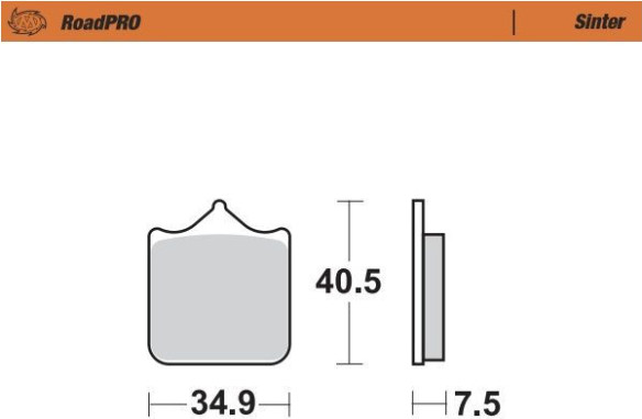 Placute Frana Roadpro Sinder Front 405501