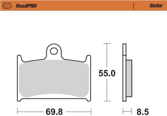 Placute Frana Roadpro Sinder Front 402401