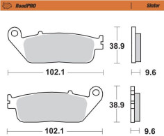 Placute Frana Roadpro Sinder Front 404001