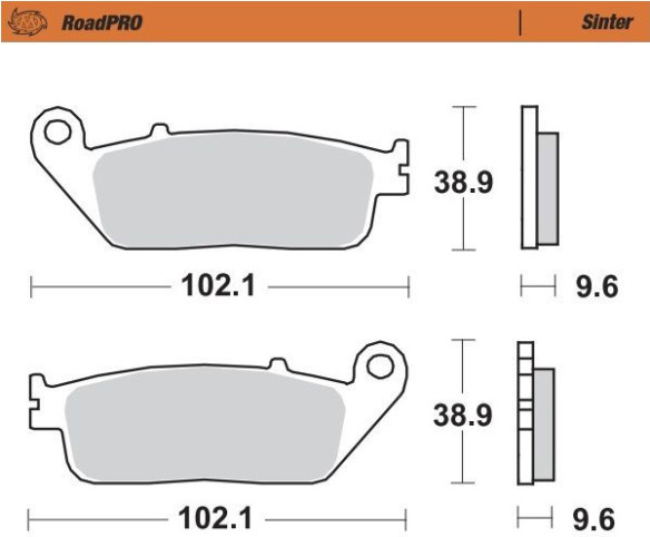 Placute Frana Roadpro Sinder Front 404001