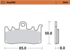Placute Frana Roadpro Sinder Front 408001