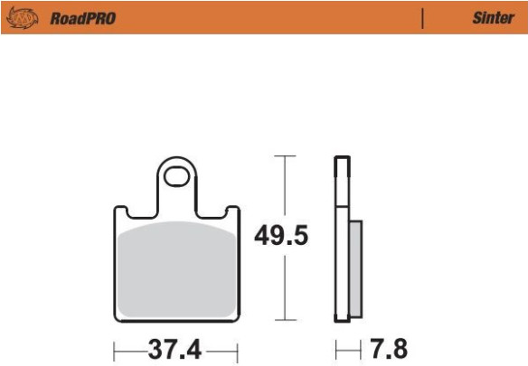 Placute Frana Roadpro Sinder Front 406801