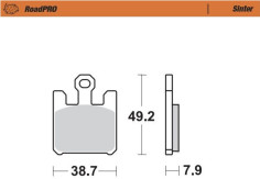 Placute Frana Roadpro Sinder Front 406101