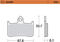 Placute Frana Roadpro Sinder Front 402301
